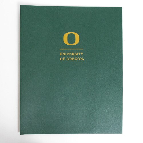 Classic Oregon O, Roaring Spring, Folders, Art & School, Academic, Matte, 82398, Gold, Green